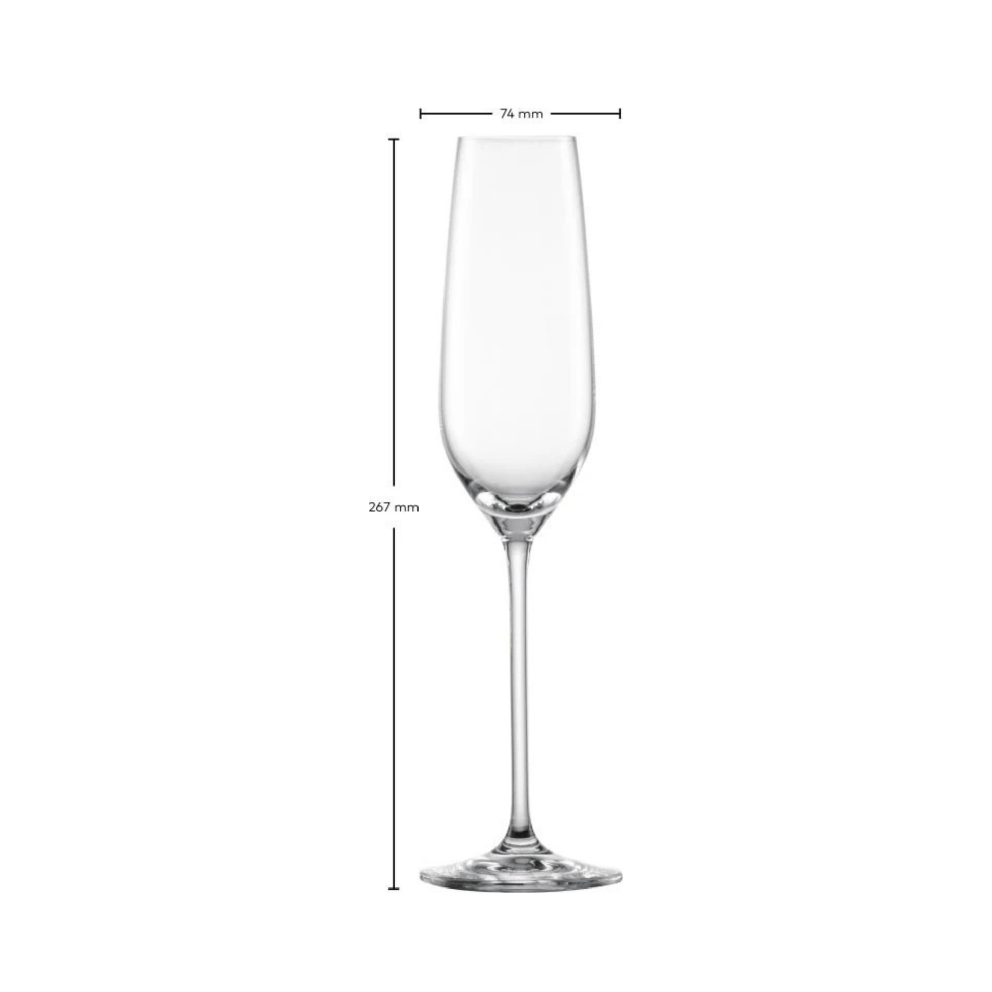 Schott Zwiesel Fortissimo Champagneglas met MP 7 - 0.24Ltr - 4 glazen - 123Glaswerk
