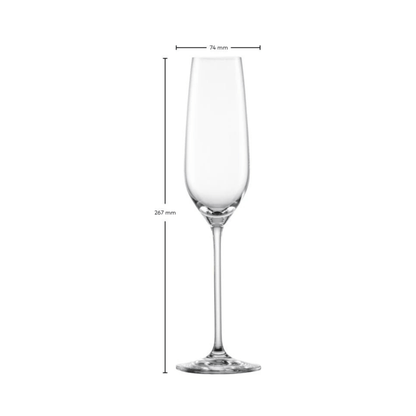 Schott Zwiesel Fortissimo Champagneglas met MP 7 - 0.24Ltr - 4 glazen - 123Glaswerk