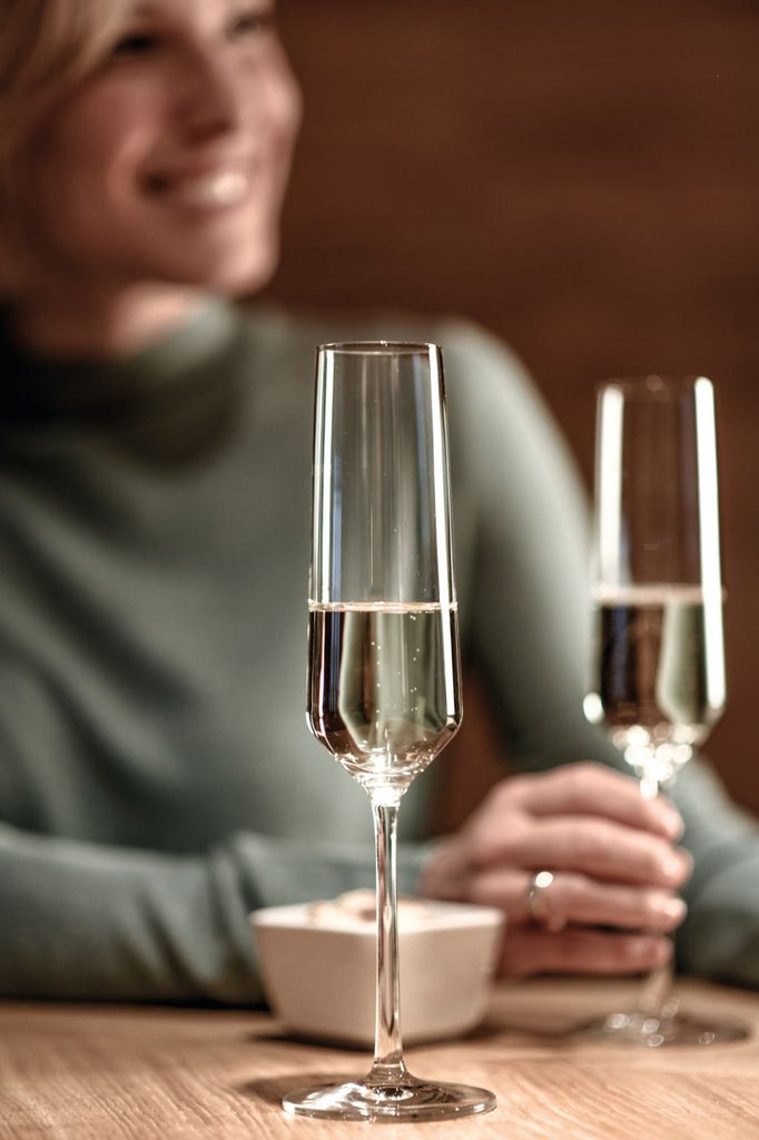 Zwiesel Glas Pure Champagneglas 21,5 cl - Geschenkverpakking 2 glazen - 123Glaswerk